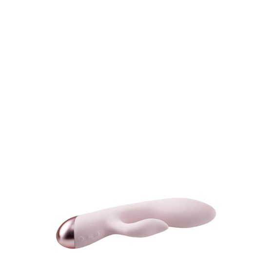 Vivre Coco - vibrator cu baterii, cu stimulator de clitoris (roz)