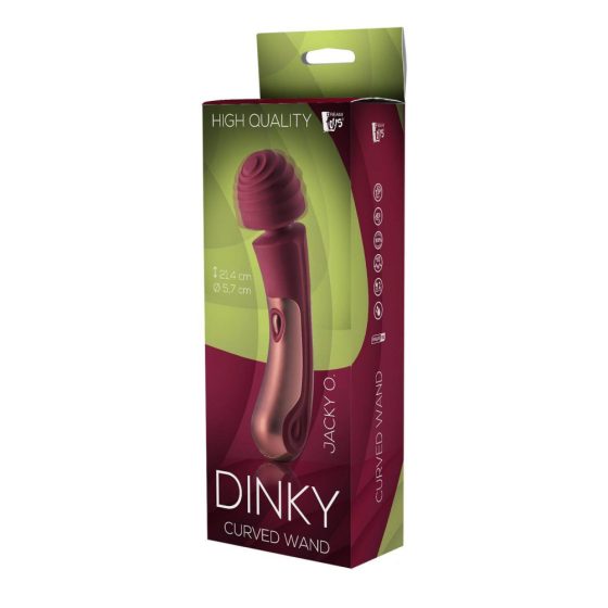 Dinky Jacky 0. Wand - vibrator de masaj, cu baterie (bordeaux)