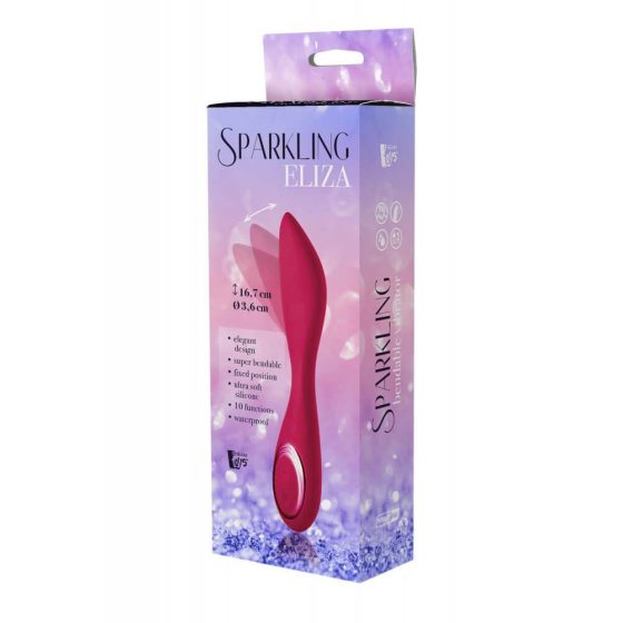 Sparkling Eliza - vibrator cu limba flexibilă și cu acumulator (roșu)