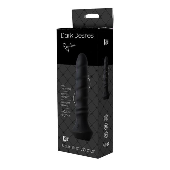Dark Desires Regina - vibrator anal cu baterie, rotativ (negru)