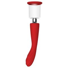   Red Revolution Georgia - Vibrator reîncărcabil pentru punctul G și aspirație vaginală (roșu)