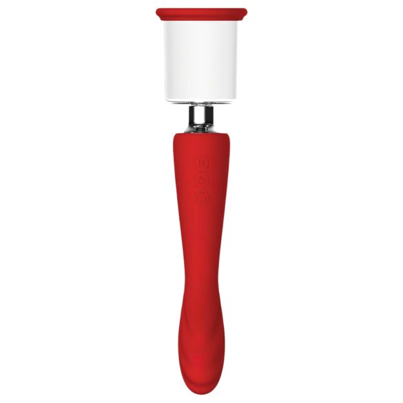 Red Revolution Georgia - Vibrator G-spot și pompă intima (roșu)