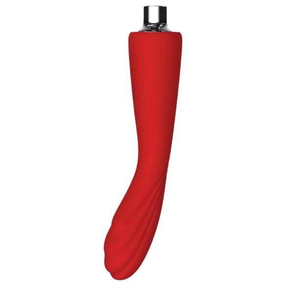 Red Revolution Georgia - Vibrator G-spot și pompă intima (roșu)