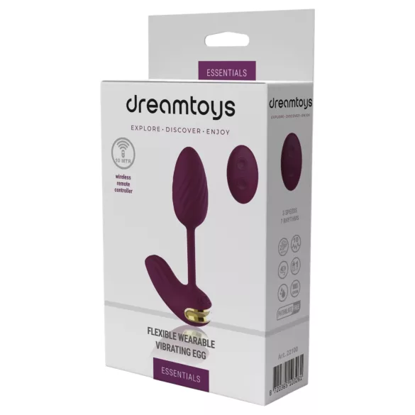 Dreamtoys Essentials - ou vibrator flexibil purtabil (mov)