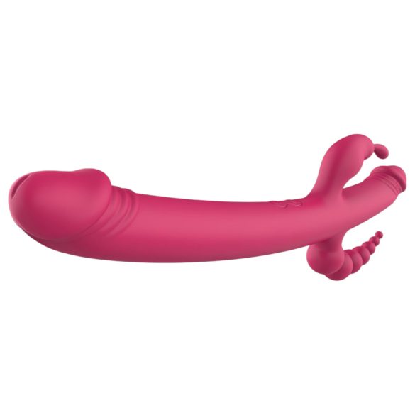 Dreamtoys - Vibrator cu 4 brațe - reîncărcabil, roz