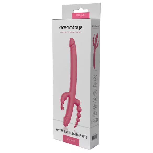 Dreamtoys - Vibrator cu 4 brațe - reîncărcabil, roz