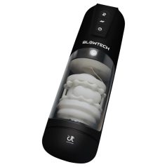   Dreamtoys Blowtech - masturbator negru cu vibrații și mișcare verticală
