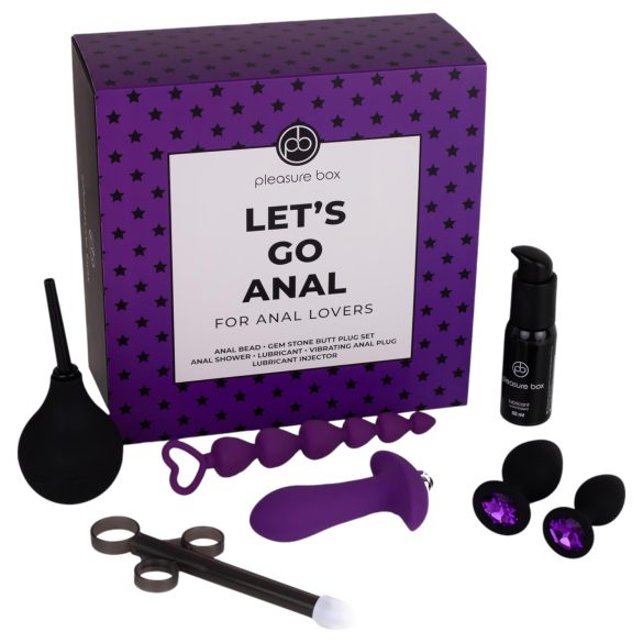 Pleasure Box Let's Go Anal - set complet pentru anal - 7 piese