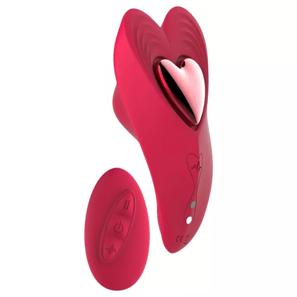 Dreamtoys Amour - set vibrator chiloți purtabil (roșu)
