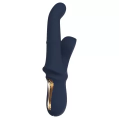   Zeița Iris - vibrator cu braț clitoridian cu mărgele (albastru)