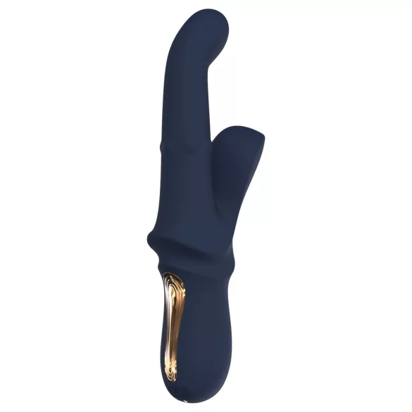 Zeița Iris - vibrator cu braț clitoridian cu mărgele (albastru)