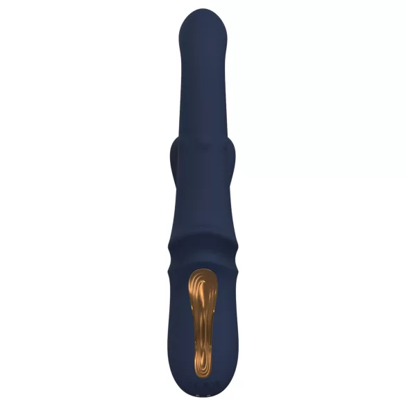 Zeița Iris - vibrator cu braț clitoridian cu mărgele (albastru)