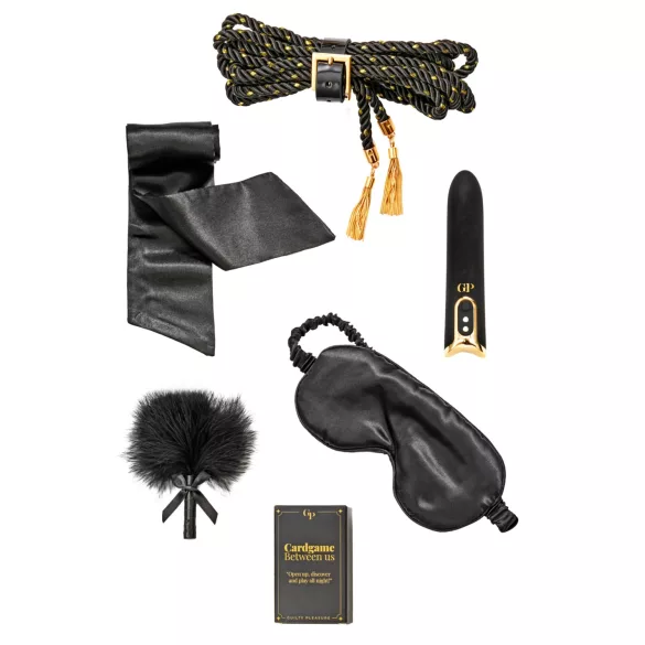 Guilty Pleasure Indulge - Set cadou BDSM pentru începători (negru)
