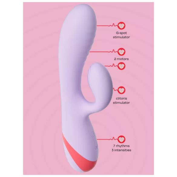 Dreamtoys Love Signal - vibrator cu braț pentru clitoris (mov)