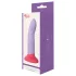 Dreamtoys Love Signal - dildo mare din silicon bicolor (mov)