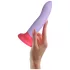 Dreamtoys Love Signal - dildo mare din silicon bicolor (mov)