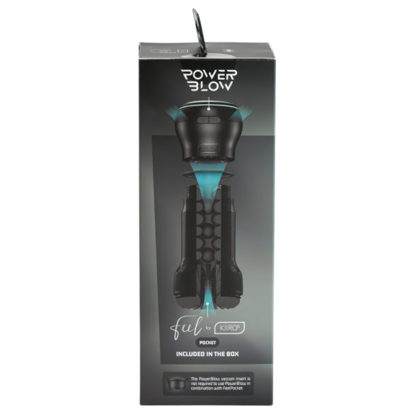 Kiiroo - masturbator masculin automat PowerBlow + Feel Pocket - negru