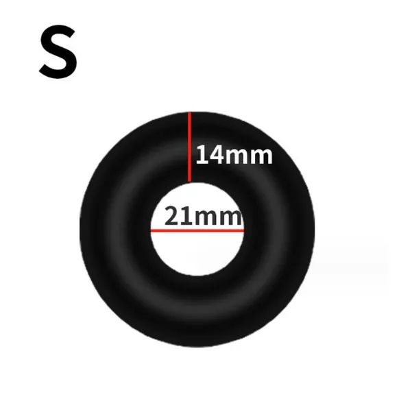 Kiotos - inel gros pentru penis din silicon mărimea S (negru)