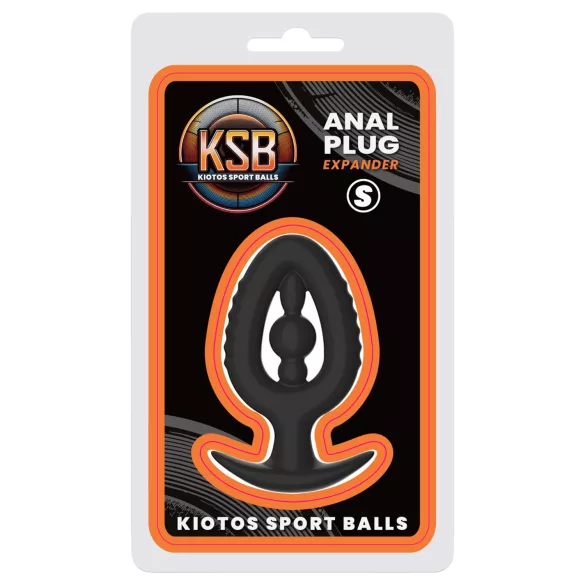 Kiotos - dop anal din silicon cu dilatator S (negru)