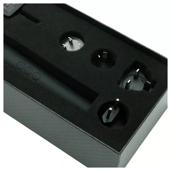 Pixey Deluxe Black Velvet - vibrator tip baghetă M (negru)