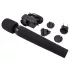 Pixey Deluxe Black Velvet - vibrator tip baghetă L (negru)