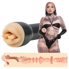   Kiiroo Feel Leigh Raven - vagină artificială cu limbă tăiată (natural)