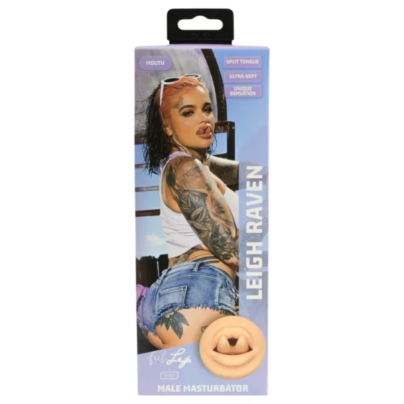 Kiiroo Feel Leigh Raven - vagină artificială cu limbă tăiată (natural)