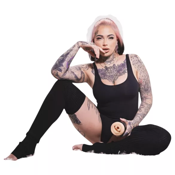 Kiiroo Feel Leigh Raven - vagină artificială cu limbă tăiată (natural)