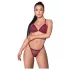 Zôf Nina - set de sutien transparent și tanga (roșu) - L/XL
