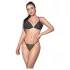 Zôf Nina - set de sutien și chilot tanga transparent (negru)