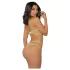 Zôf Rosie - set de sutien cu bretele neon și tanga (culoarea pielii/verde)