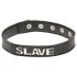 X-Play Slave - zgardă tip sclav - piele neagră
