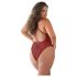 Allure - body roșu cu imprimeu leopard