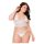 Coquette - set lenjerie dantelată - alb (XL)