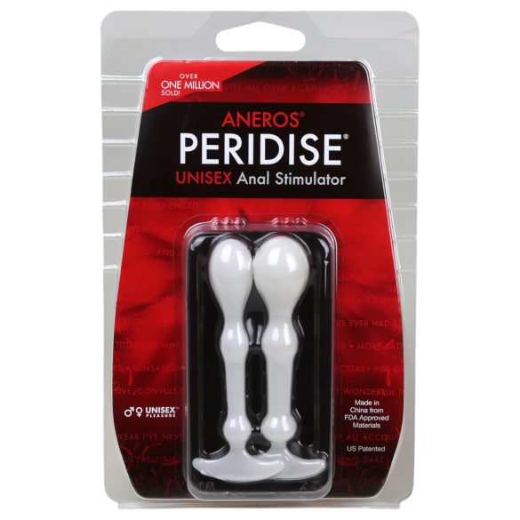 Set dildouri anale Aneros Peridise - alb, 2 piese