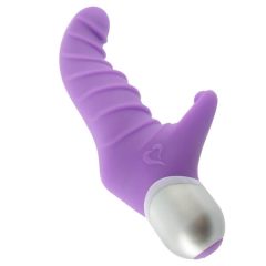   FEELZTOYS Fonzie - vibrator cu stimulator de clitoris și nervuri pentru punctul G (violet)