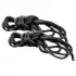 S&M - set de frânghii de bondage catifelate (negru, 2x 1,83 m)