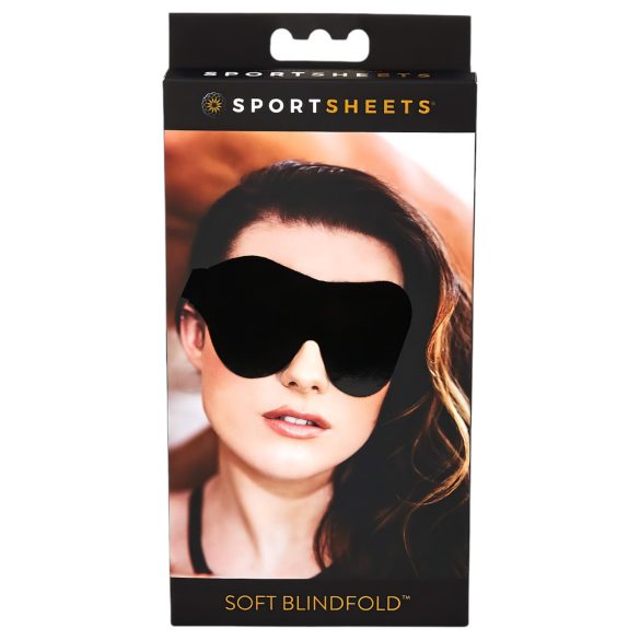 Sportsheets - mască pentru ochi moale elastică - negru