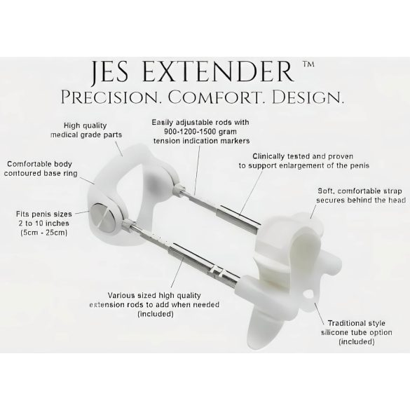 Jes-Extender - Extender penis - creștere mărime - dispozitiv până la 17cm