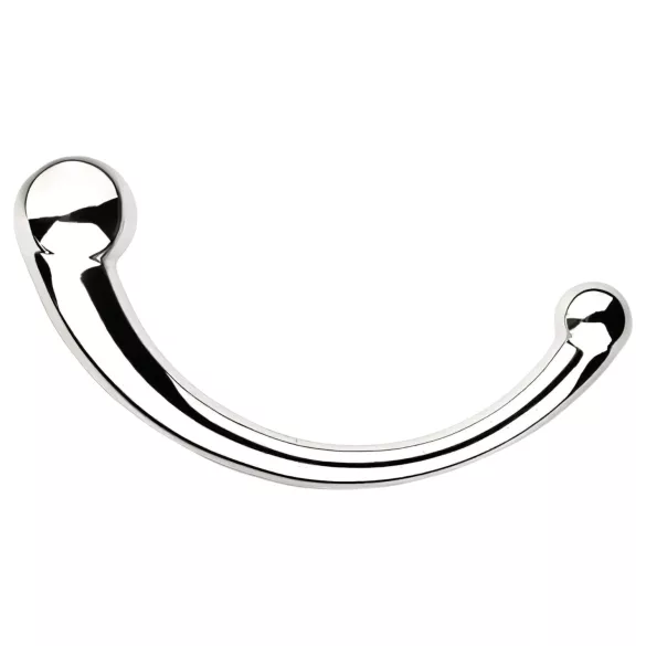 NJOY Pure Wand - dildo cârlig anal (argintiu)
