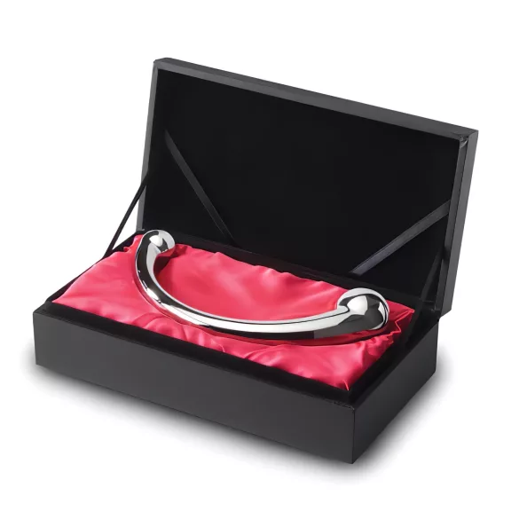 NJOY Pure Wand - dildo cârlig anal (argintiu)
