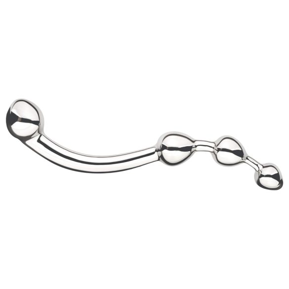 Njoy Fun Wand - dildo metalic pentru anal și punctul G - argintiu