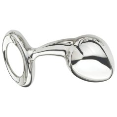 Njoy - plug anal mare din metal - argintiu