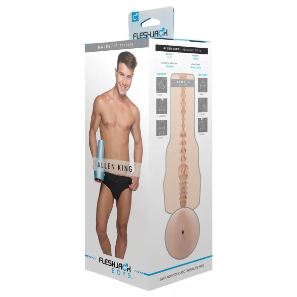 FleshJack - Masturbator realist pentru bărbați - anus Allen King