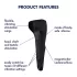 Satisfyer Men Wand - vibratoare gland penian reîncărcabil, impermeabil, negru