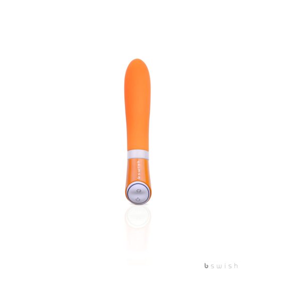 B SWISH Bgood Deluxe - vibrator din silicon în formă de baton (portocaliu)