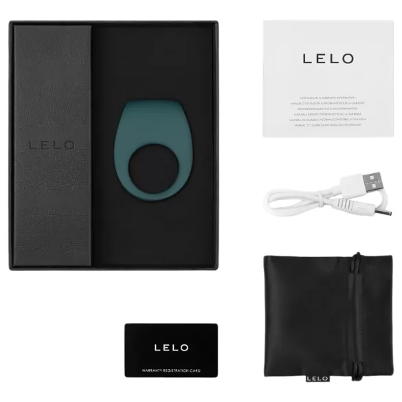 LELO Tor 2 - inel pentru penis cu vibrații, reîncărcabil - verde