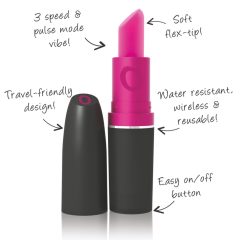 Ruj Vibrator Screaming Lipstick - (negru-roz)
