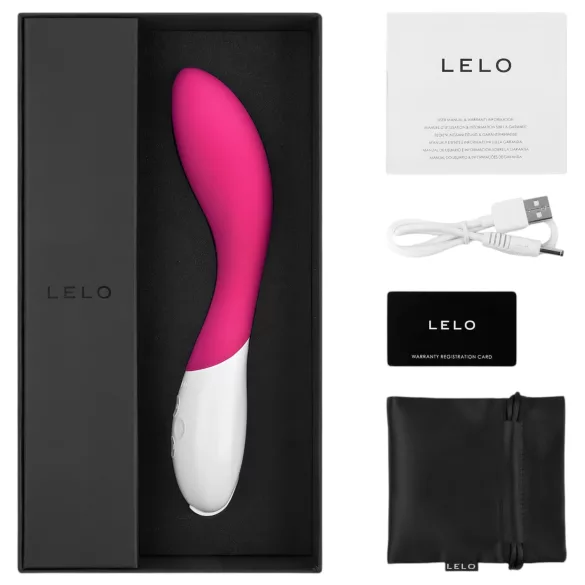 LELO Mona 2 - vibrator curbat pentru femei - silicon roz