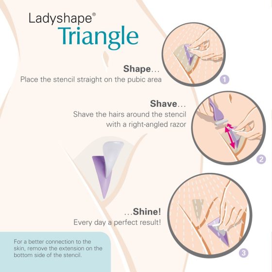 Ladyshape - aparat de ras stil (triunghi)